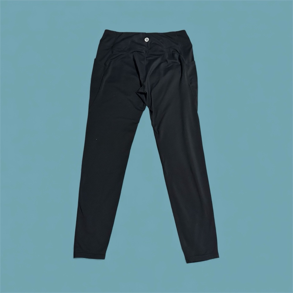 2-Baleaf Fleece lined Leggings (Black and Green)